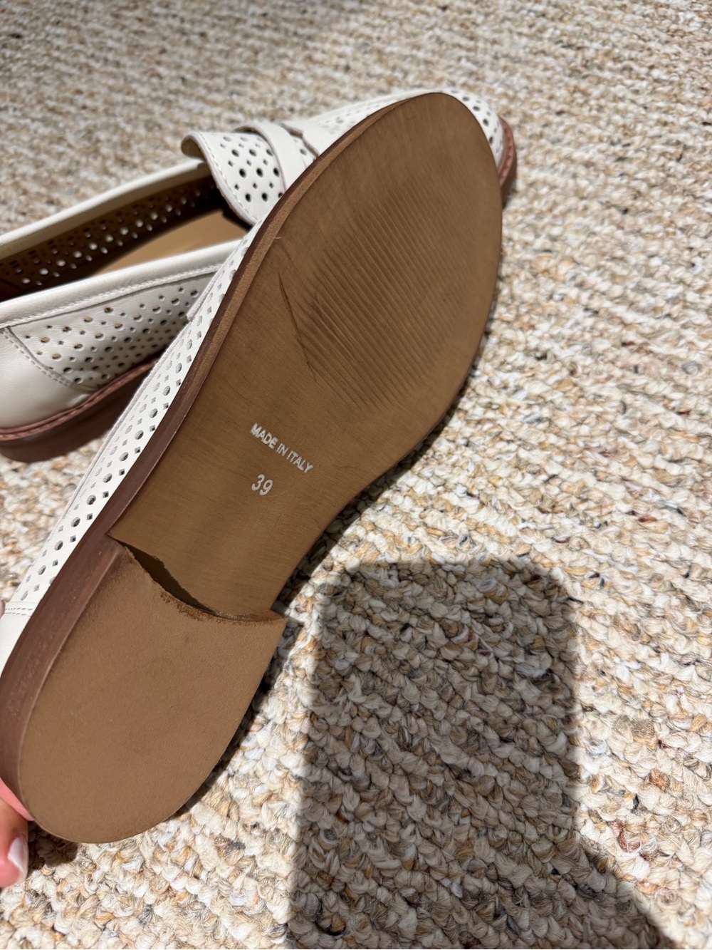 White leather loafer - Picture 4 of 4